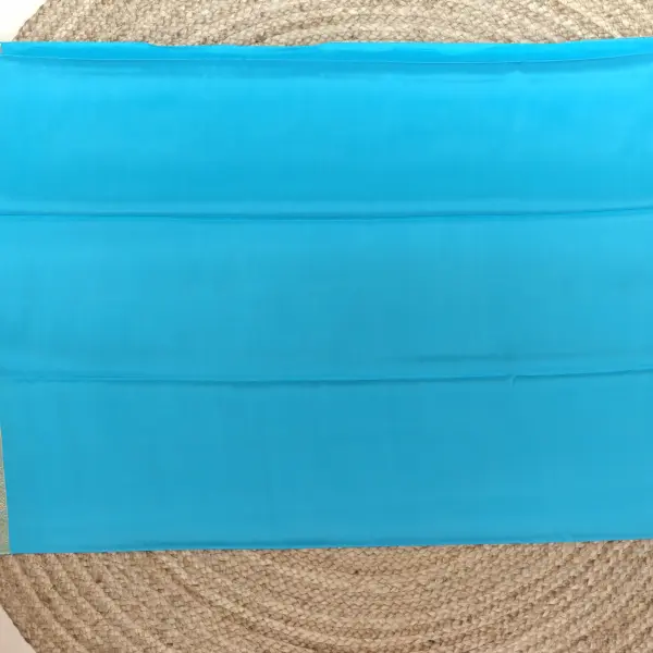 Blue bentex border pure crepe silk 120gsm