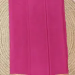 Rani pink bentex border pure crepe silk 120gsm