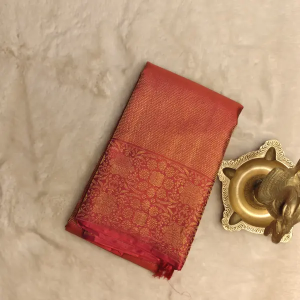 Pink Brocade Pure Kanchipuram Saree