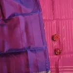 Pink with rich purple border soft silk saree