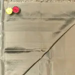 Military green with scallop design contemporary soft silk saree