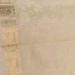 Cream Self design jaal pattern with peacock motif soft silk saree