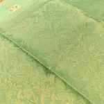 Sea green with big motifs soft silk saree