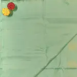 Sea green with big motifs soft silk saree