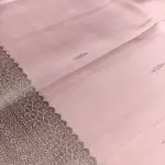 Pastel Pink with small motifs antique border silk saree