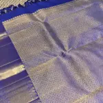Royal Blue brocade rich border and pallu silk saree