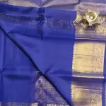 Royal Blue brocade rich border and pallu silk saree