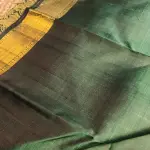 Dark Green with motifs silk saree