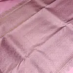 Rose pink antique zari border silk saree