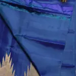 Royal Blue Temple border silk saree