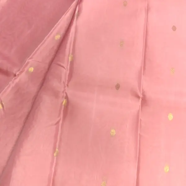 Baby Pink with pista green small buttas silk saree