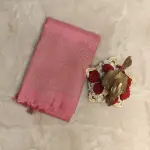 Peach pink contemporary design silk Sarees