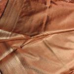 Light orange Meenakari work Benaras saree