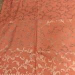 Saffron jaal pattern georgett Benaras saree