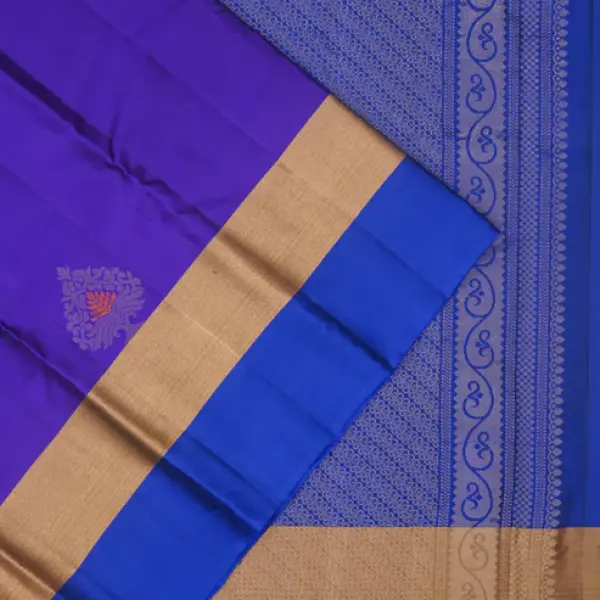 Taranga Kanchi Silk Butta Violet Saree