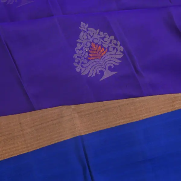 Taranga Kanchi Silk Butta Violet Saree