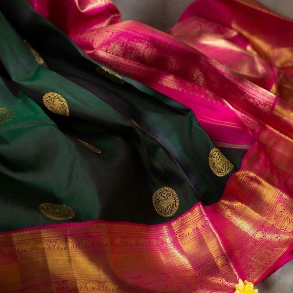 Green Banarasi Saree
